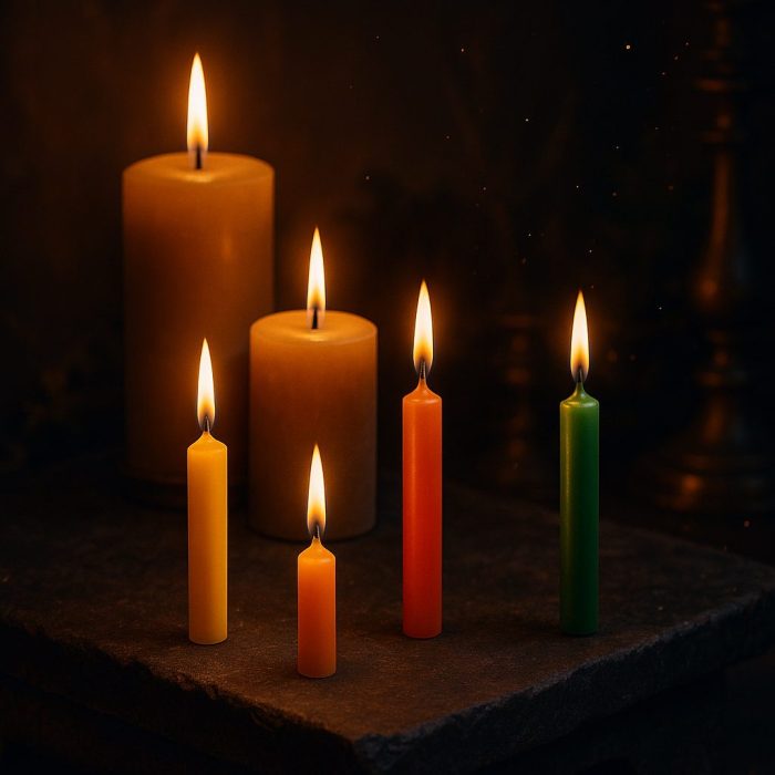 Online kaarsen ritueel en altaar