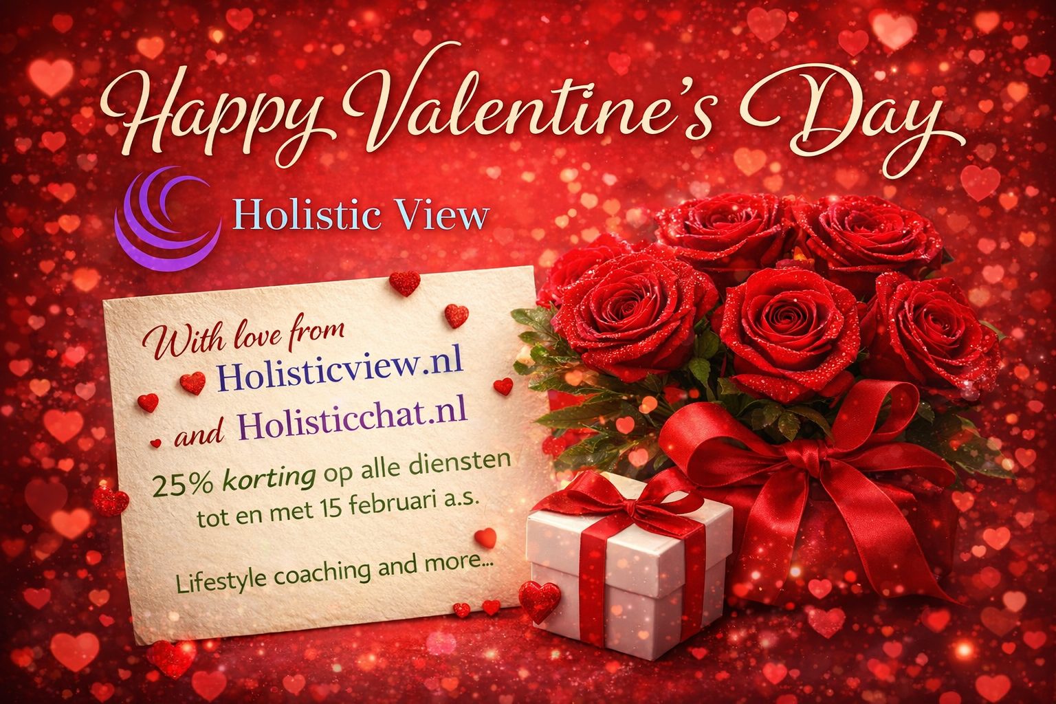 Valentijnsdag actie Holisticview.nl